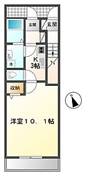 間取図画像 1K
