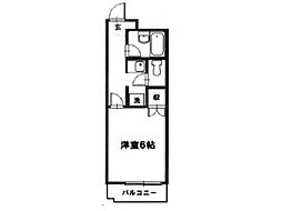カーザモンターニャ 1Kの間取図画像