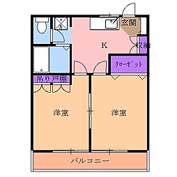 間取図画像 2K