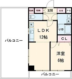ＳＷＥＥＴ　ＨＩＬＬＳ瑞江 5階1LDKの間取り
