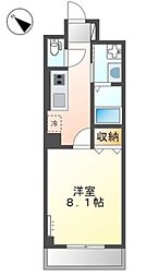都営浅草線 馬込駅 徒歩4分の賃貸マンション 1階1Kの間取り