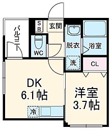 間取図画像 1DK