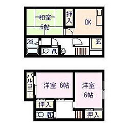間取図画像 3DK