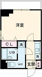 ヴェローナ阿佐谷南 3階1Kの間取り