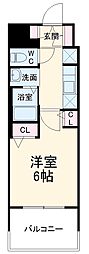 エステムコート名古屋セントリア 1Kの間取図画像