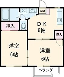 間取図画像 2DK