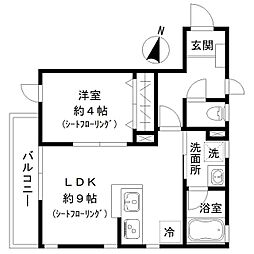 Ｍ’ｓ　Ｍａｎｓｉｏｎ 2階1LDKの間取り