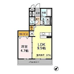 間取図画像 1LDK