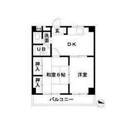 間取図画像 2DK