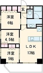 アーバンパーク立石 3階3LDKの間取り