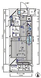 メインステージ北千住V 6階1Kの間取り