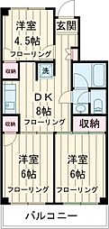 大竹ビル 2階3DKの間取り