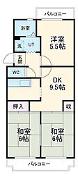 グリーンアベニュー 3LDKの間取図画像