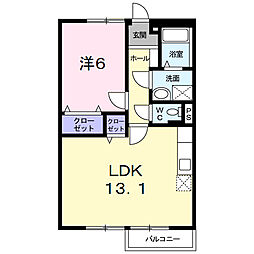 間取図画像 1LDK