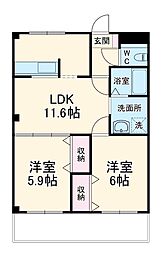 間取図画像 2LDK