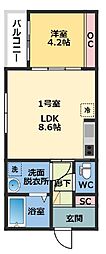 間取図画像 1LDK