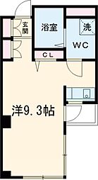 JR常磐線 亀有駅 徒歩8分の賃貸マンション 2階ワンルームの間取り