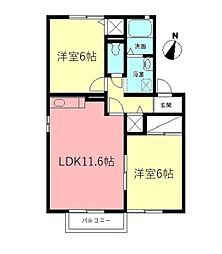 間取図画像 2LDK