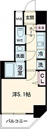 Ｌｏｇ戸越 2階1Kの間取り
