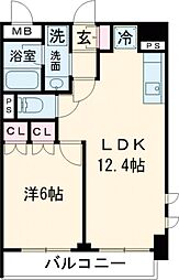 プラウドフラット三軒茶屋II 3階1LDKの間取り