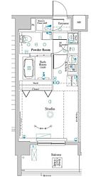 東京メトロ丸ノ内線 中野富士見町駅 徒歩5分の賃貸マンション 10階ワンルームの間取り