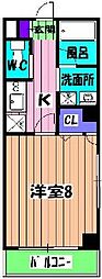 ＬＥＯ弐拾六番館 4階1Kの間取り
