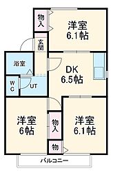 間取図画像 3DK