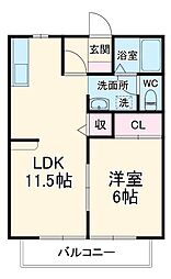 間取図画像 1LDK