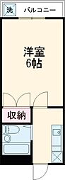 間取図画像 1K
