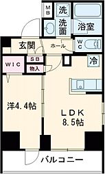 東武伊勢崎線 東向島駅 徒歩8分の賃貸マンション 4階1LDKの間取り