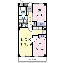 間取図画像 2LDK