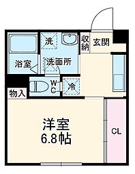 CHACOTT 1Kの間取図画像