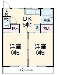 間取図画像 2DK