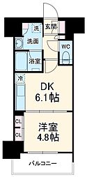 プレサンス　ロジェ　名古屋駅　ＧＡＴＥ　ＦＲＯＮＴ 8階1DKの間取り