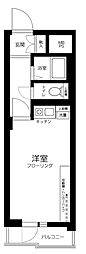 ヴェラハイツ鶴見 ワンルームの間取図画像