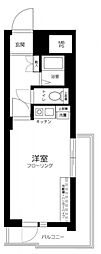 ヴェラハイツ鶴見 ワンルームの間取図画像