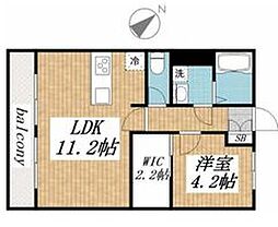 ReDEAL子安町 1階1LDKの間取り