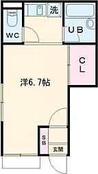 ＳＫＫ本町マンションII 1階1Kの間取り