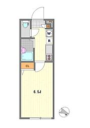 JR埼京線 北赤羽駅 徒歩7分の賃貸アパート 1階ワンルームの間取り