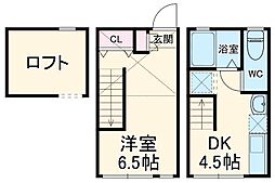ティロ・フィナーレ松戸　Ａ 1階1DKの間取り