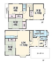 園生町戸建（408） 1階4LDKの間取り