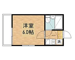 インベストメント宮下本町II 2階1Kの間取り