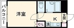 Ａｉｆｏｒｔ．立川 2階1Kの間取り