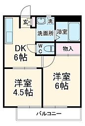 間取図画像 2DK