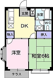 間取図画像 2DK