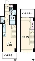 東京メトロ有楽町線 江戸川橋駅 徒歩5分の賃貸マンション 4階1LDKの間取り