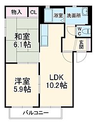 間取図画像 2LDK