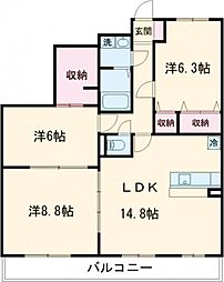 間取図画像 3LDK