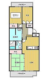 エミナンス・ドゥ・ファミーユA 2階3LDKの間取り