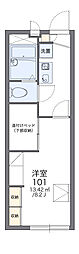 レオパレスＨＳＢ見沼 2階1Kの間取り